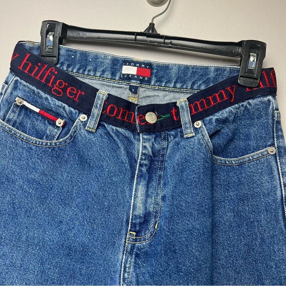 Tommy Hilfiger Vintage 90s Underwear Logo Waistband Flare Jean Size 5 - Picture 3 of 8
